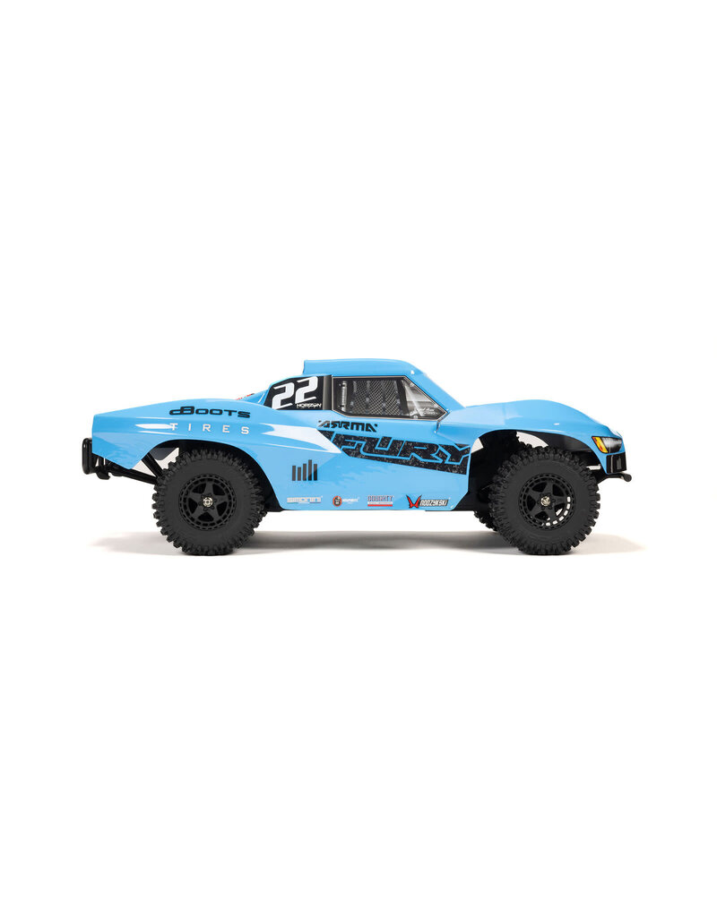 ARRMA ARA3221ST2 1/10 FURY 2WD SHORT COURSE TRUCK RTR WITH SMART BATTERY & CHARGER, BLUE