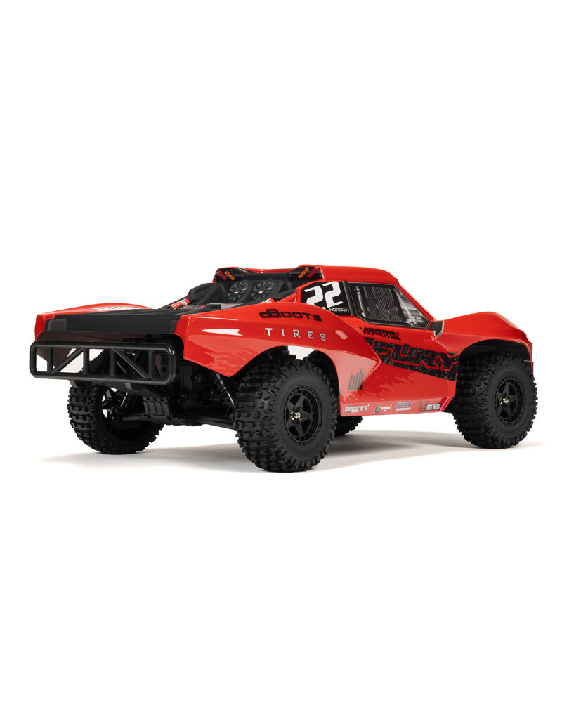 ARRMA ARA3221ST1 1/10 FURY 2WD SHORT COURSE TRUCK RTR WITH SMART BATTERY & CHARGER, RED