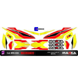 MARKA RACING PRODUCTS KEN MRK-5304 SKIN ADHESIVE JOMUREMA BODY JR-GT01 COLOR 5