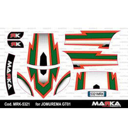 MARKA RACING PRODUCTS MRK-5321 SKIN ADHESIVE JOMUREMA BODY JR-GT01 COLOR 2
