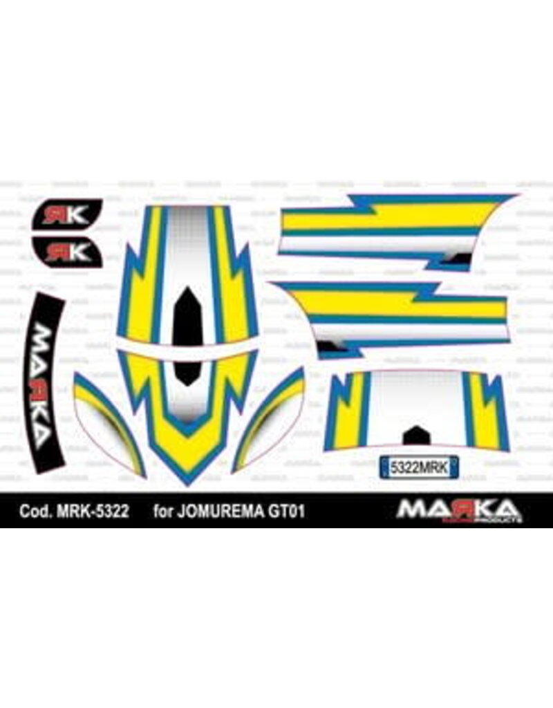 MARKA RACING PRODUCTS MRK-5322 SKIN ADHESIVE JOMUREMA BODY JR-GT01 COLOR 3