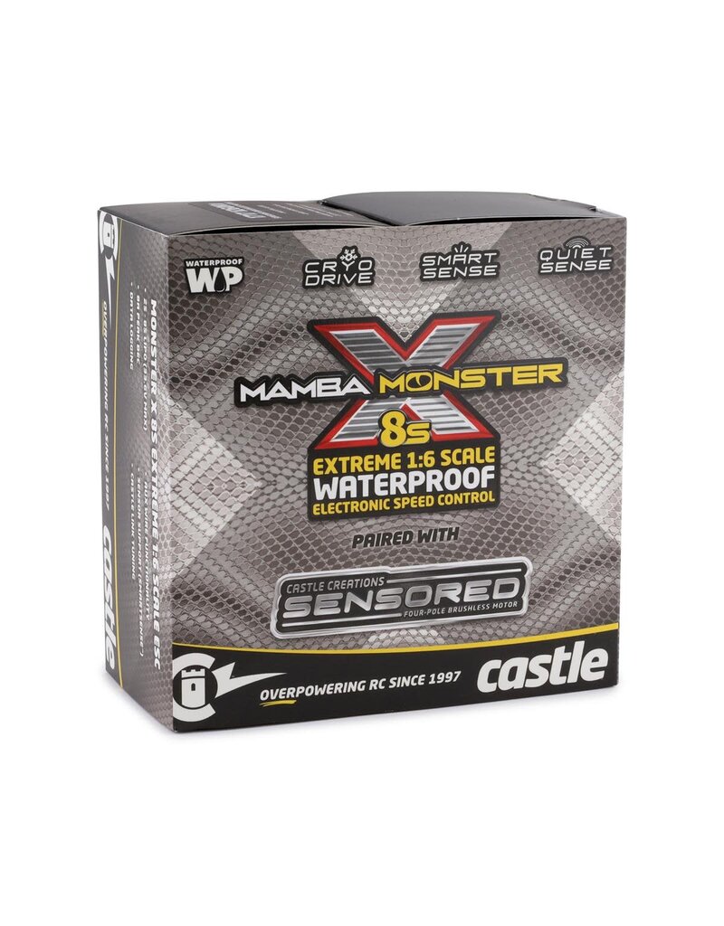 CASTLE CREATIONS CSE010016503 1/6 MAMBA MONSTER X 8S 1717 ESC AND 1260KV MOTOR