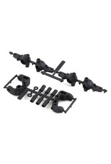 TEAM ASSOCIATED ASC91985 RC10B6.4 1MM SCRUB CASTER AND STEERING BLOCKS, CARBON