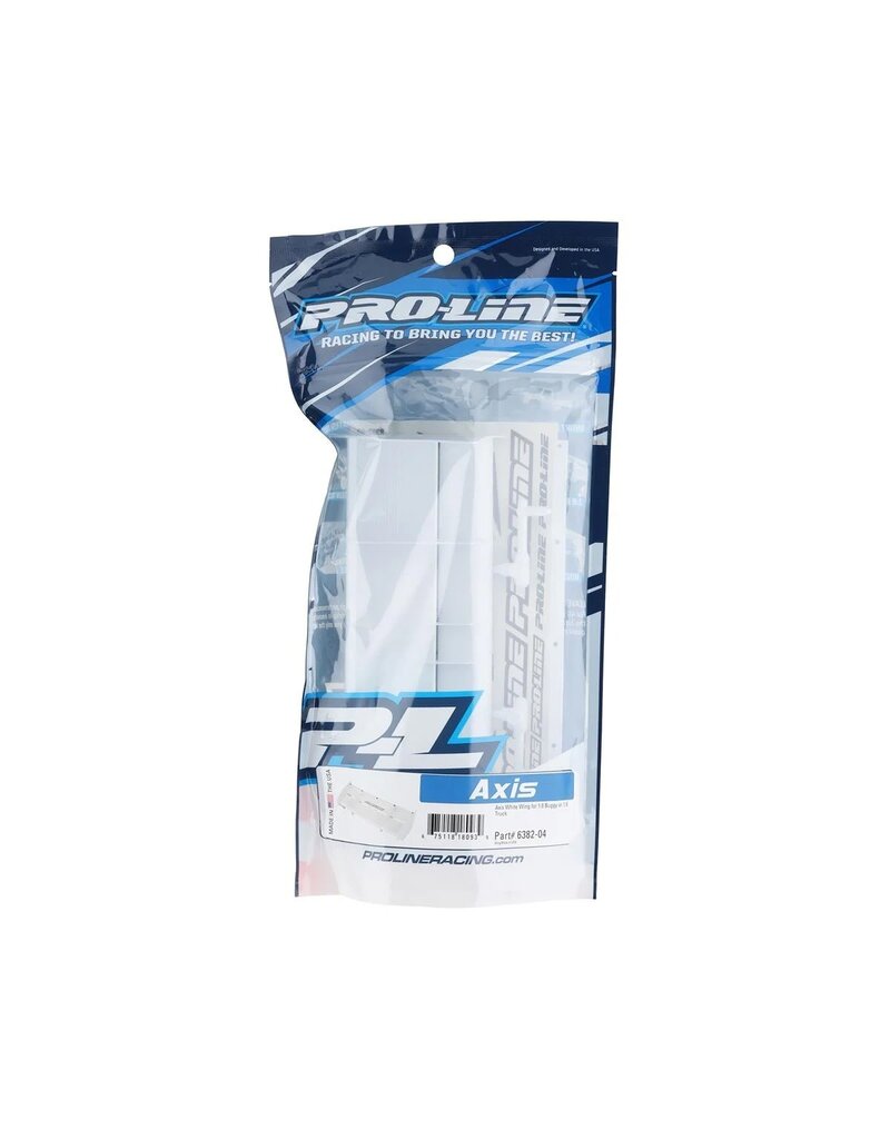 PROLINE RACING PRO638204 AXIS WING FOR 1/8 BUGGY/TRUGGY WHITE