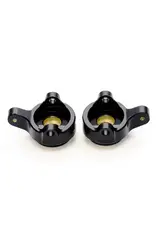 TREAL TRLX002MHU5DR SCX24 BRASS FRONT STEERING KNUCKLES 10G: BLACK (2)