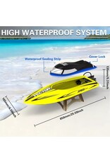 EXHOBBY VOL79114 VECTOR 65 BRUSHED BOAT RTR: YELLOW