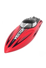 EXHOBBY VOL79113 VECTOR 65 BRUSHED BOAT RTR: RED
