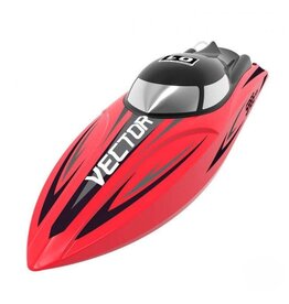 EXHOBBY VOL79113 VECTOR 65 BRUSHED BOAT RTR: RED