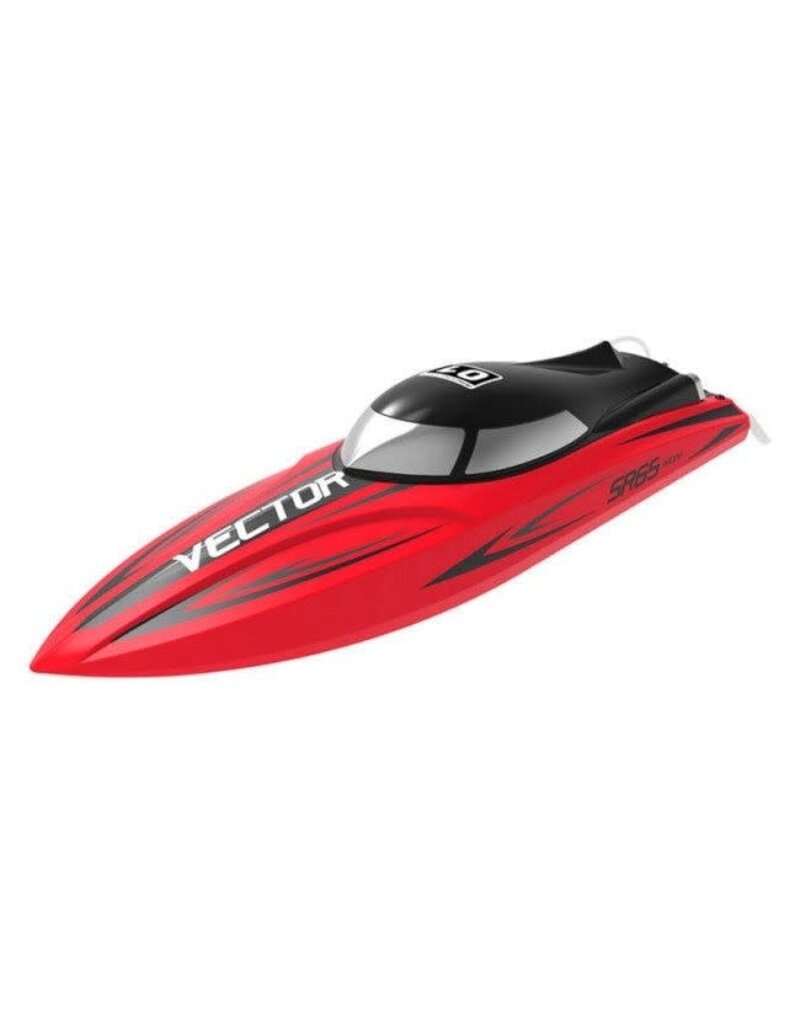 EXHOBBY VOL79113 VECTOR 65 BRUSHED BOAT RTR: RED