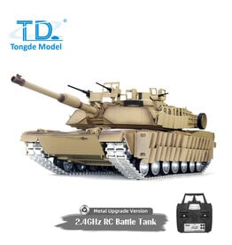 TONGDE MODEL TDM01212U M1A2 TUSK TANK UPGRADE 1/16 SCALE BATTLE TANK