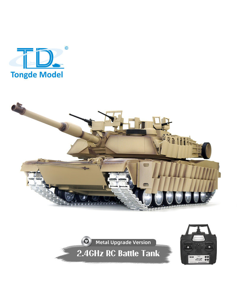 TONGDE MODEL TDM01212U M1A2 TUSK TANK UPGRADE 1/16 SCALE BATTLE TANK