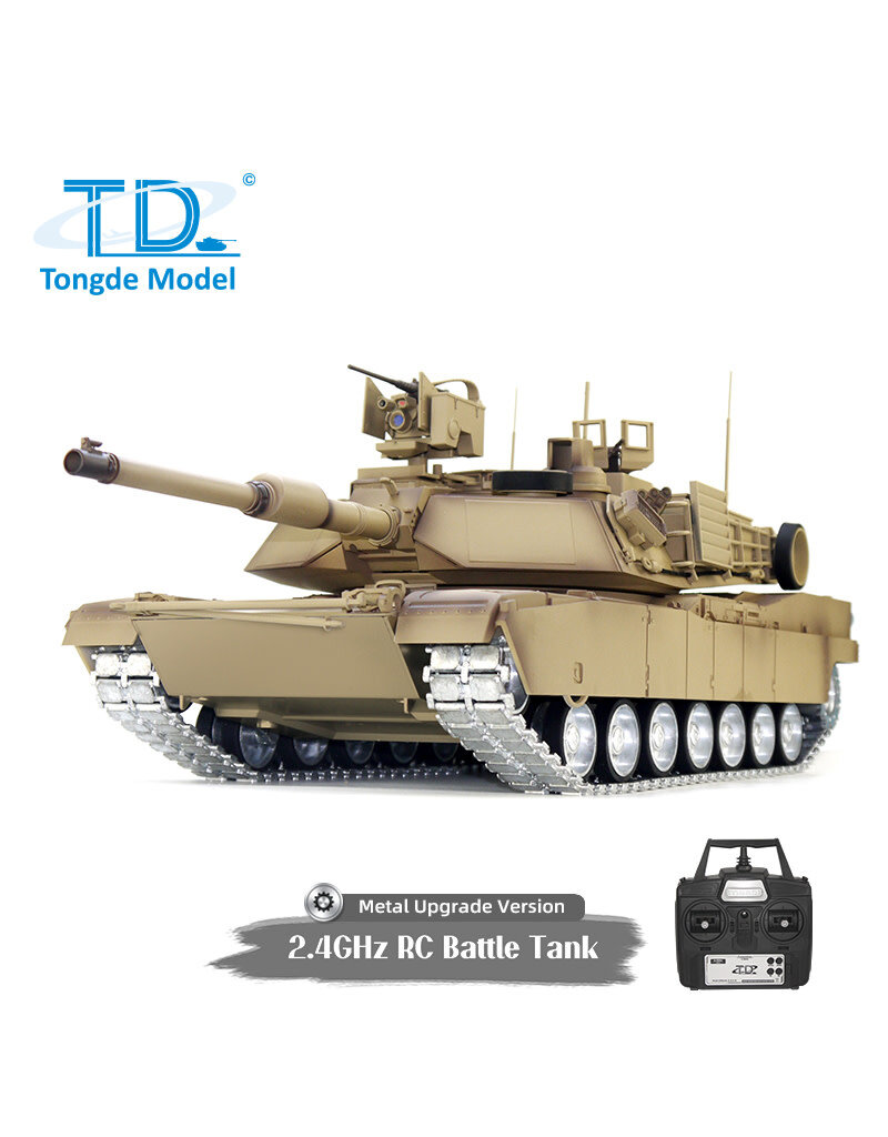 TONGDE MODEL TDM01211U M1A2 ABRAMS UPGRADE 1/16 BATTLE TANK