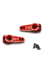 TREAL TRLX003EAU84H SCX24 SERVO HORN 15T FOR EMAX SERVO 2PC RED