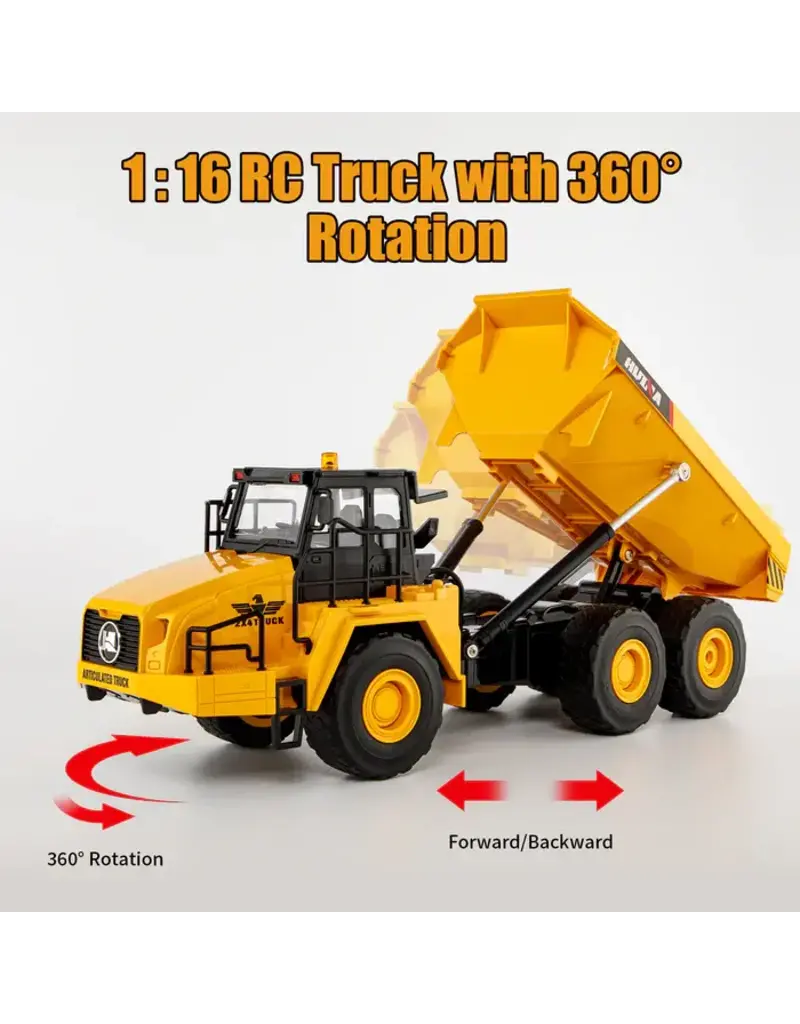 HUINA HUN11553 1/16 METAL ARTICULATED DUMP TRUCK