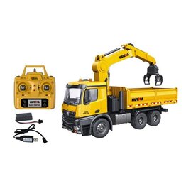 HUINA HUN11575 1/14 METAL DUMP TRUCK W/ GRAPPLE