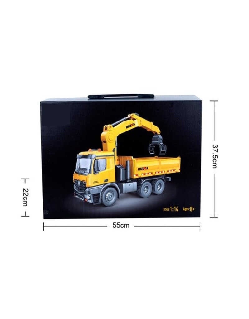 HUINA HUN11575 1/14 METAL DUMP TRUCK W/ GRAPPLE