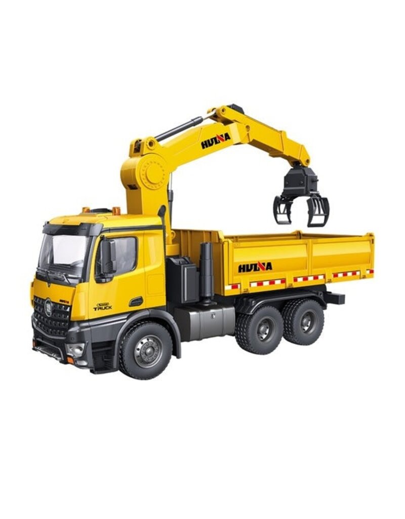 HUINA HUN11575 1/14 METAL DUMP TRUCK W/ GRAPPLE
