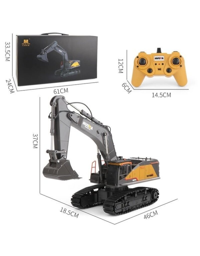 HUINA HUN11592 EXCAVATOR W/ METAL BUCKET