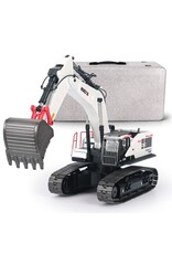IMEX HUN11594W EXCAVATOR YELLOW 1/14 SCALE: WHITE