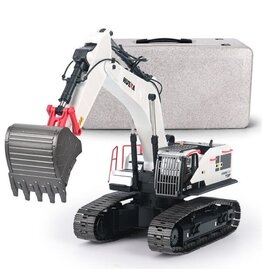 HUINA HUN11594W EXCAVATOR YELLOW 1/14 SCALE: WHITE