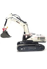 IMEX HUN11594W EXCAVATOR YELLOW 1/14 SCALE: WHITE