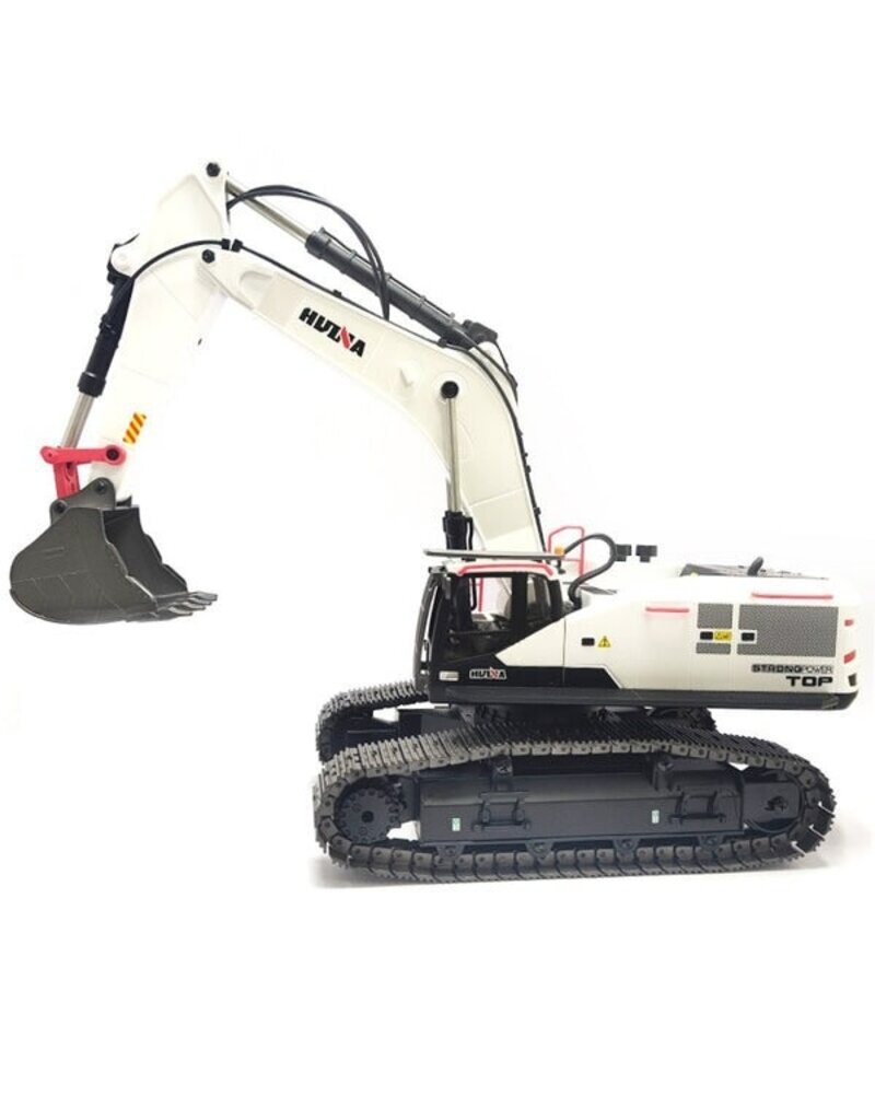 HUINA HUN11594W EXCAVATOR YELLOW 1/14 SCALE: WHITE