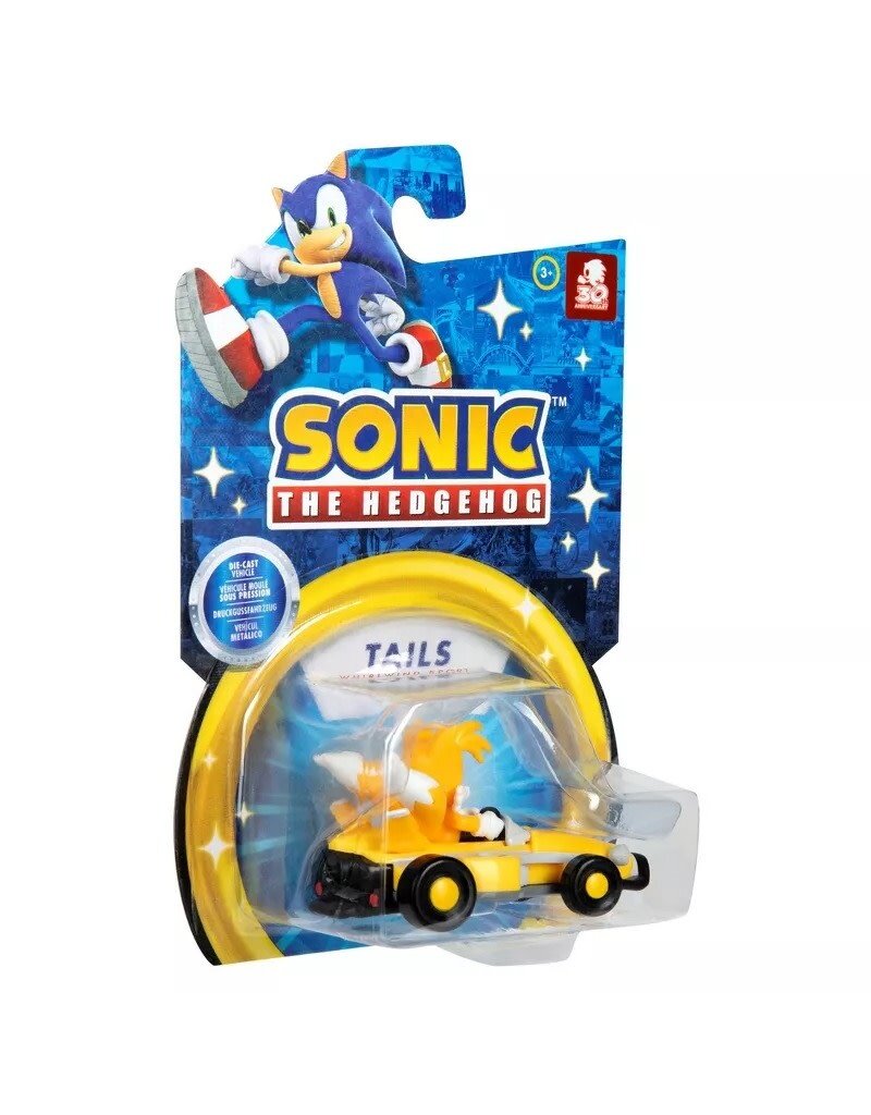 SONIC 40920 SONIC THE HEDGEHOG DIE-CAST VEHICLE: TAILS (WHIRLWIND SPORT)