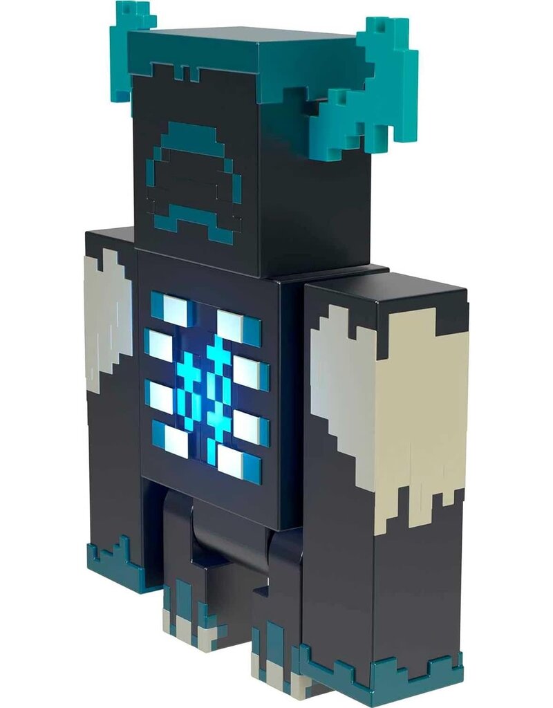 MINECRAFT MTL HKK89 MINECRAFT WARDEN ACTION FIGURE W/ LIGHTS