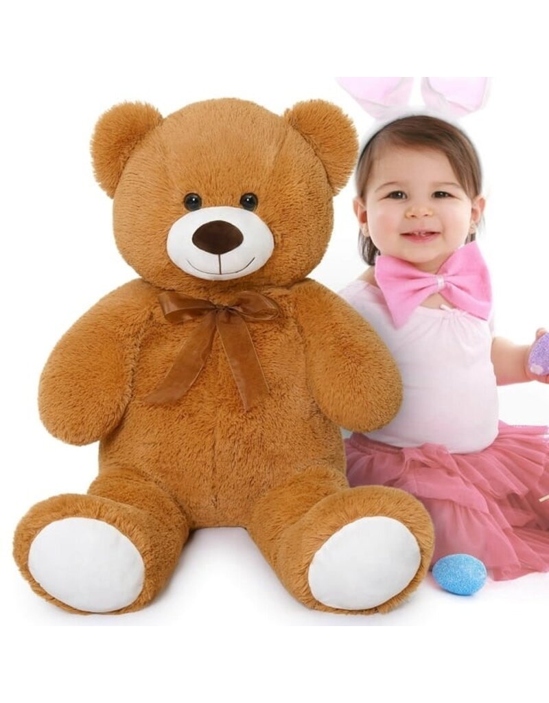 MORISMOS 35" TEDDY BEAR: BROWN
