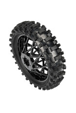 PROLINE RACING PRO1023010 GEOMAX MX33 V2 BEAD CR4 REAR TIRE MOUNTED ON BULLYSPOKE WHEEL BLACK
