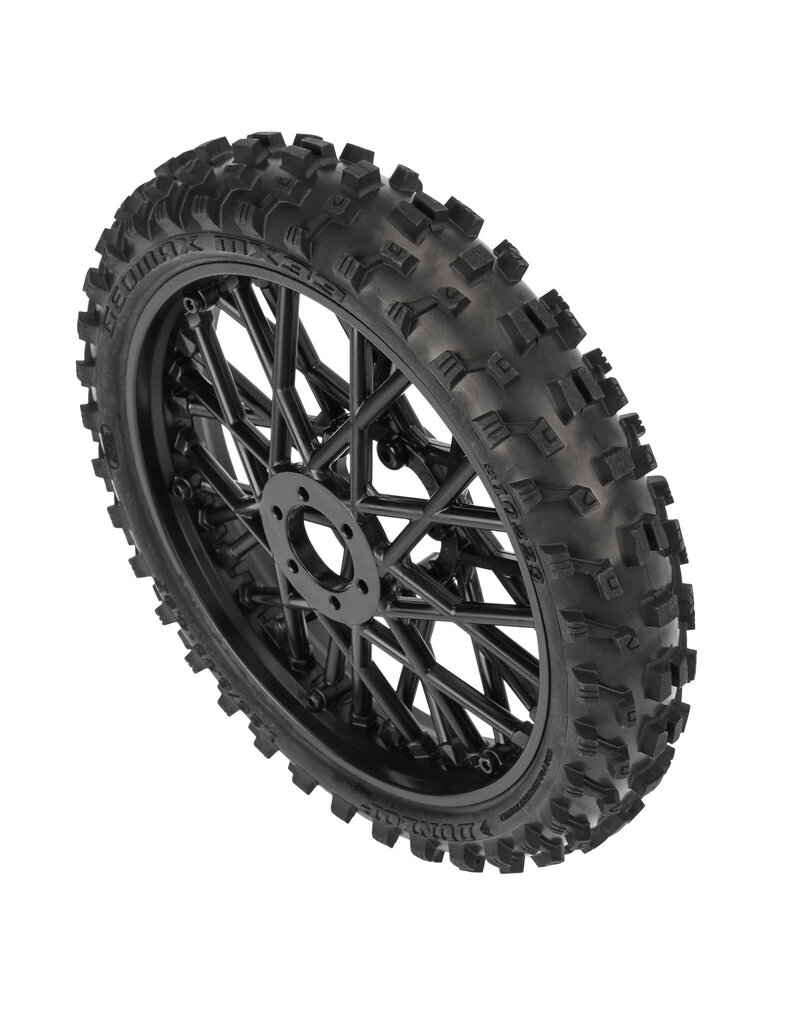 PROLINE RACING PRO1022910 GEOMAX MX33 V2 BEAD CR4 FRONT TIRE MOUNT ON BULLYSPOKE WHEEL BLACK