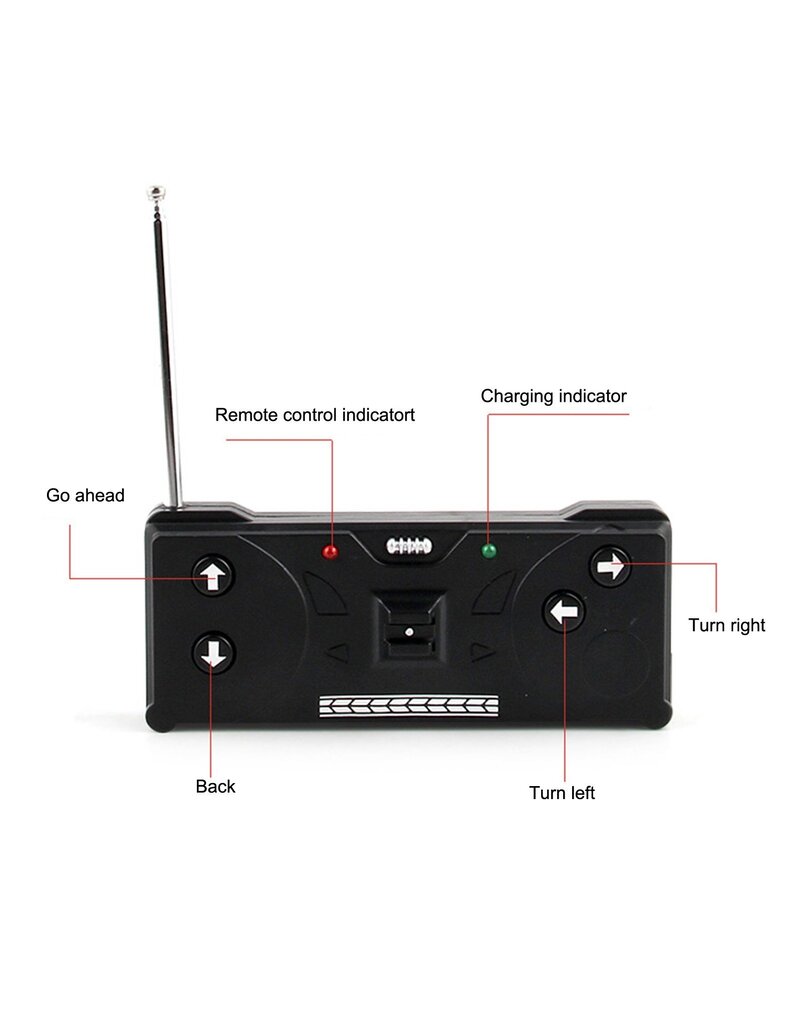 MIC RC MIC1401 1/58 CAN CAR RED/BLUE