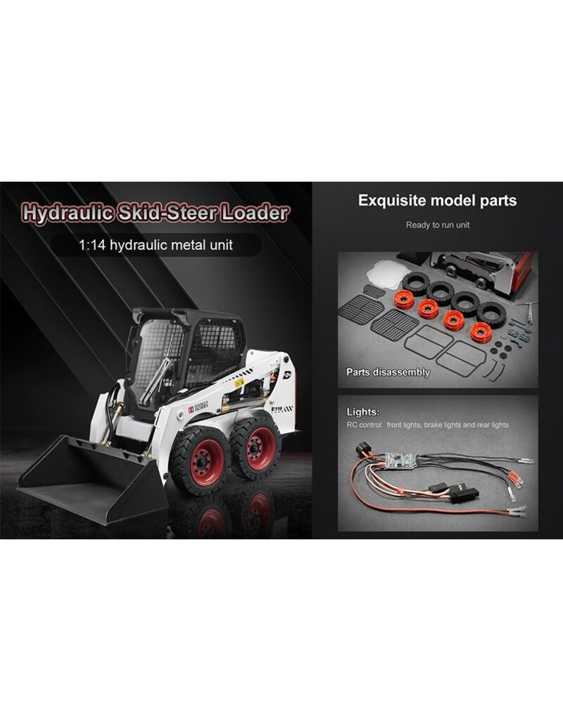 DOUBLE E DEEIMX594 1/14 SKID BOBCAT LOADER