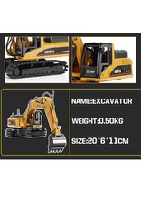 HUINA IMX14529 1/50 ALLOY EXCAVATOR GREEN