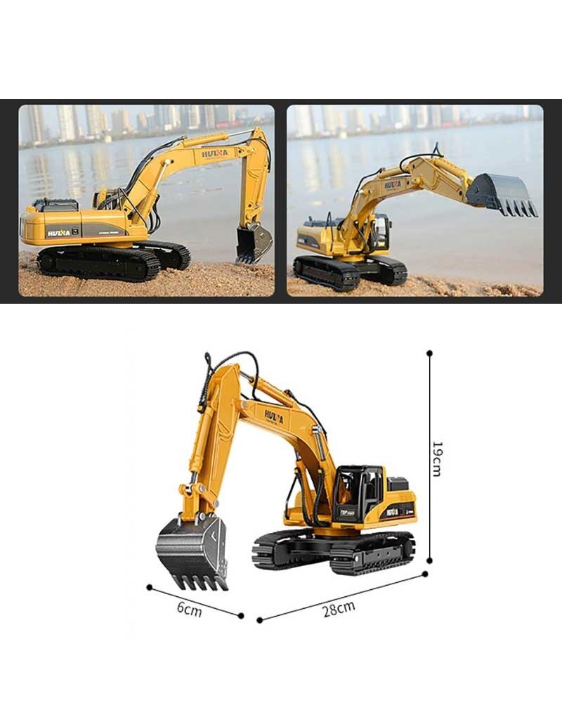 HUINA IMX14529 1/50 ALLOY EXCAVATOR GREEN