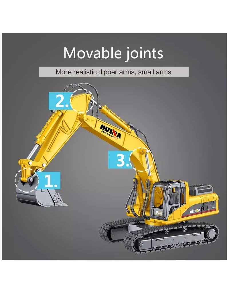 HUINA IMX14529 1/50 ALLOY EXCAVATOR GREEN