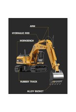 HUINA IMX14529 1/50 ALLOY EXCAVATOR GREEN