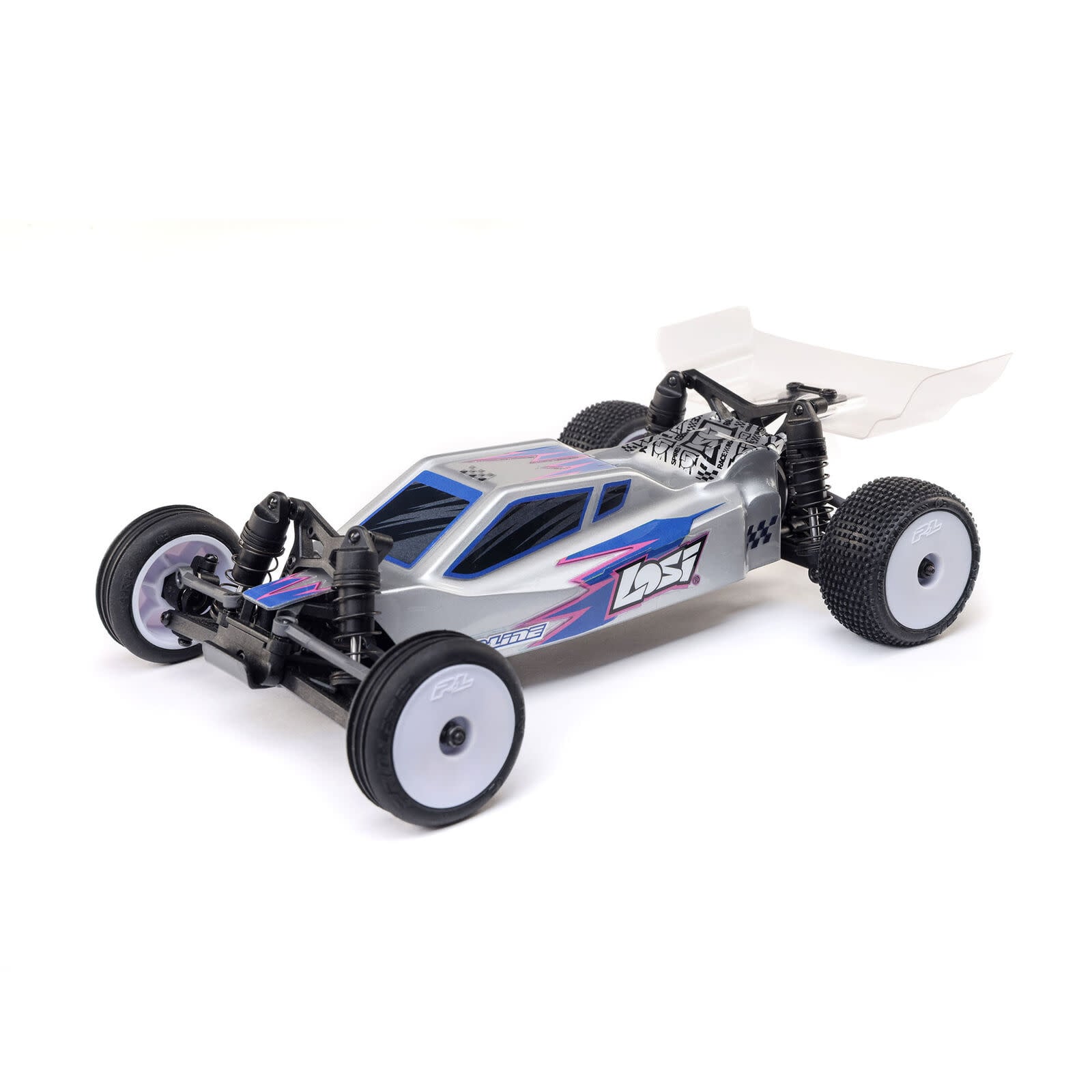 LOS00007T2 - 1/24 Micro-B 2WD Buggy, RTR - Silver