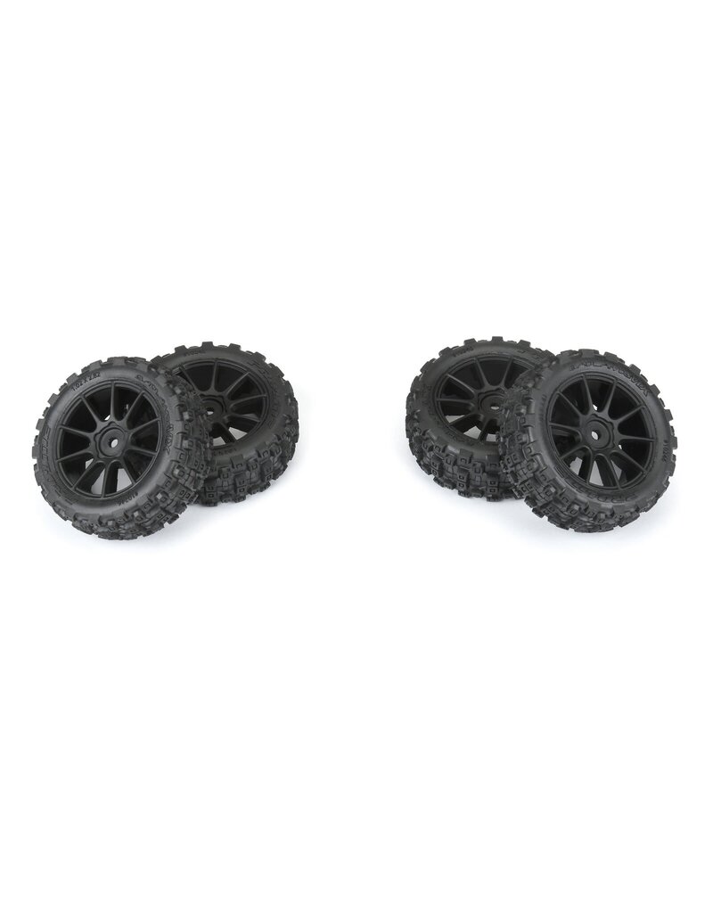 PROLINE RACING PRO1024610 BADLANDS MX 1.9 BUGGY TIRES MOUNTED (4)