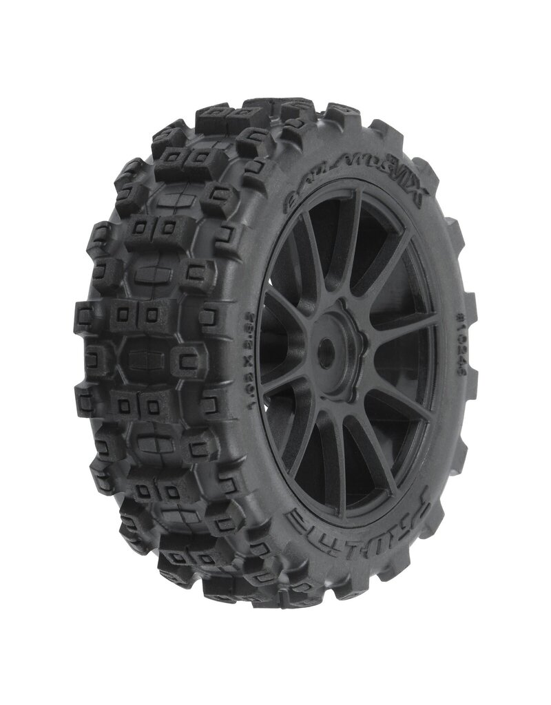 PROLINE RACING PRO1024610 BADLANDS MX 1.9 BUGGY TIRES MOUNTED (4)
