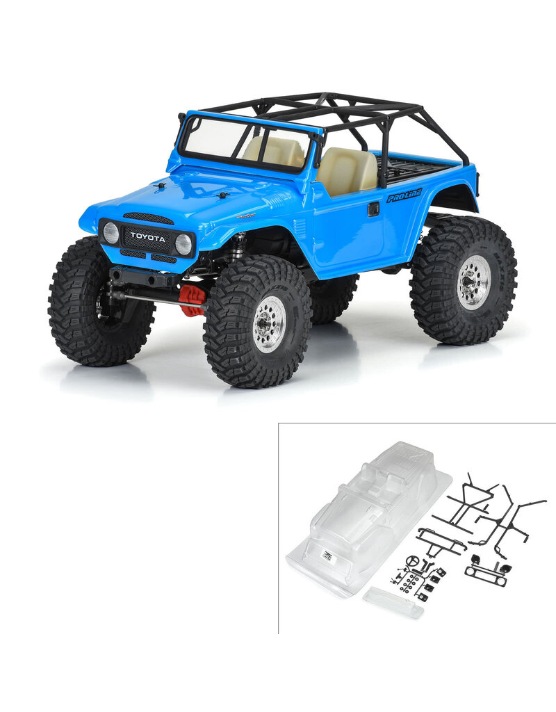 PROLINE RACING PRO362300 1979 TOYOTA LAND CRUISER FJ40 CLEAR WITH DECALS 12.3 WB