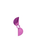 OXIDEAN MARINE OXM-00218 CNC ALUMINUM 45MM 1.6 PITCH 3/16 BORE BOAT PROP PURPLE