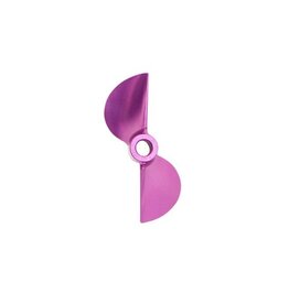 OXIDEAN MARINE OXM-00218 CNC ALUMINUM 45MM 1.6 PITCH 3/16 BORE BOAT PROP PURPLE