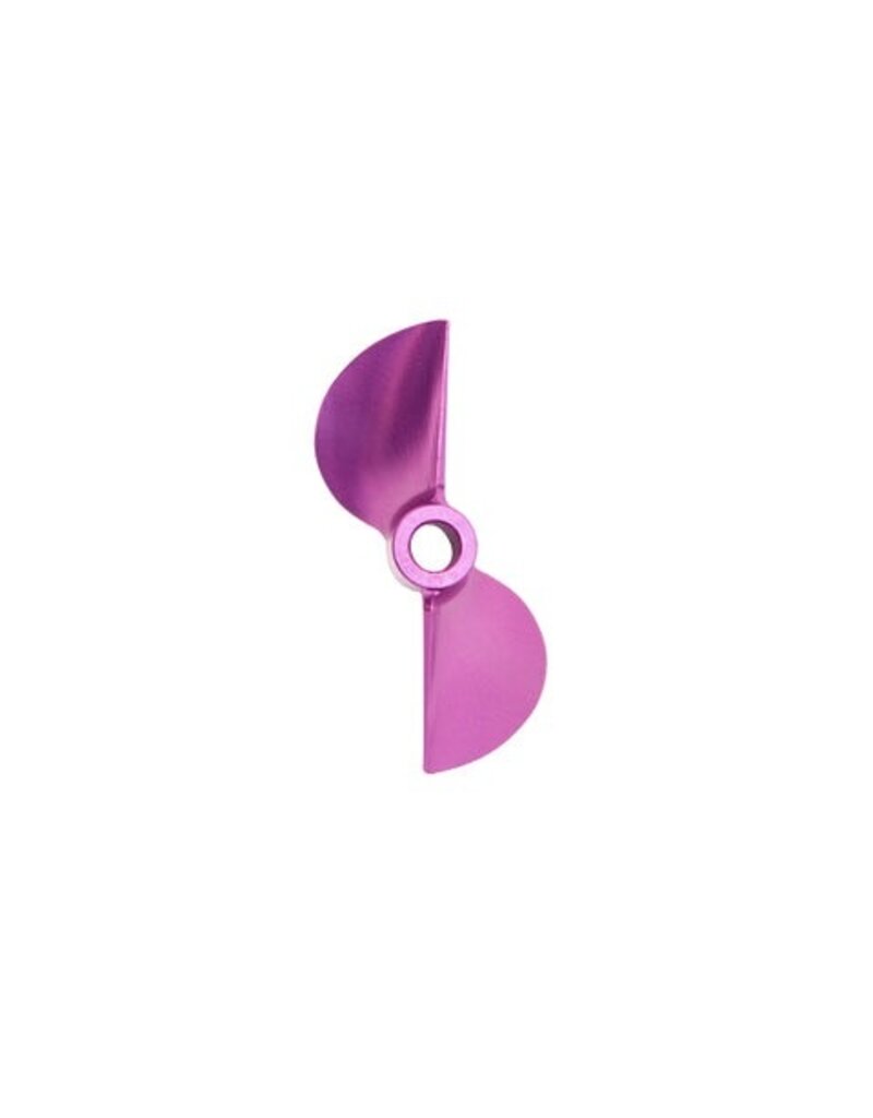 OXIDEAN MARINE OXM-00218 CNC ALUMINUM 45MM 1.6 PITCH 3/16 BORE BOAT PROP PURPLE