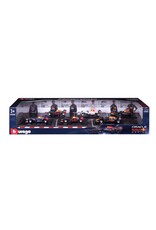 BURAGO BURAGO 1601290 FORMULA RACING RED BULL DIE-CAST MODEL CAR 6-PACK
