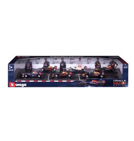 BURAGO BURAGO 1601290 FORMULA RACING RED BULL DIE-CAST MODEL CAR 6-PACK