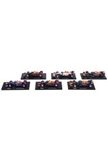 BURAGO BURAGO 1601290 FORMULA RACING RED BULL DIE-CAST MODEL CAR 6-PACK