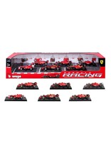 BURAGO BURAGO 1601290 FORMULA RACING FERRARI DIE-CAST MODEL CAR 6-PACK