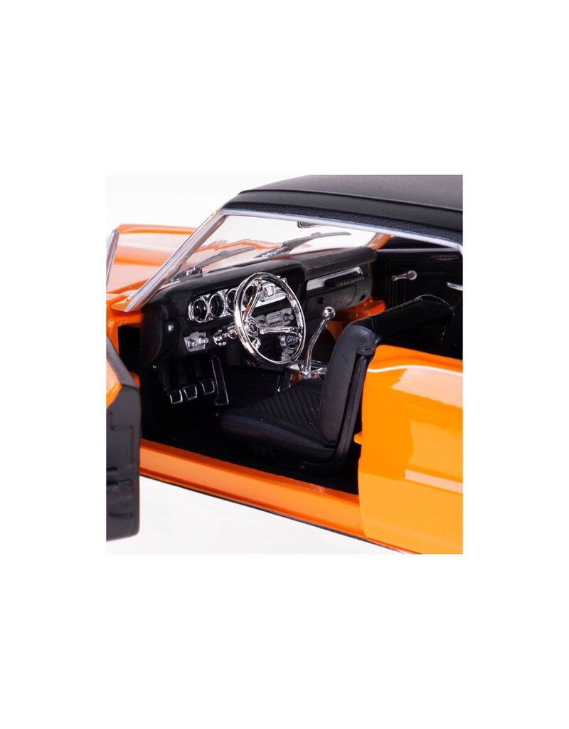 MAISTO MAISTO 31885 S.E. 1/18 SCALE DIECAST 1965 PONTIAC GTO: ORANGE