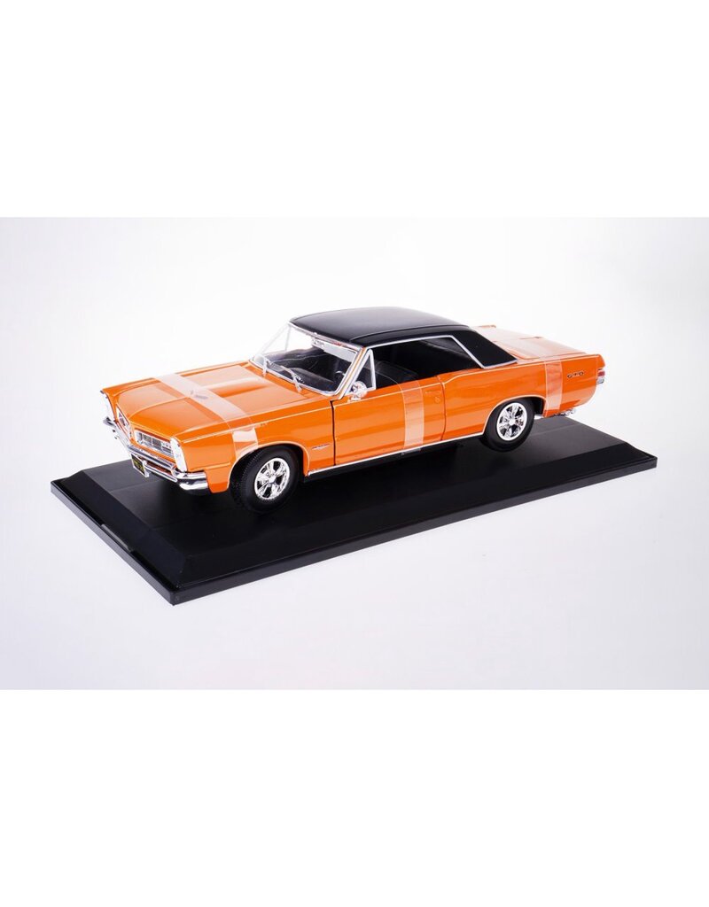 MAISTO MAISTO 31885 S.E. 1/18 SCALE DIECAST 1965 PONTIAC GTO: ORANGE